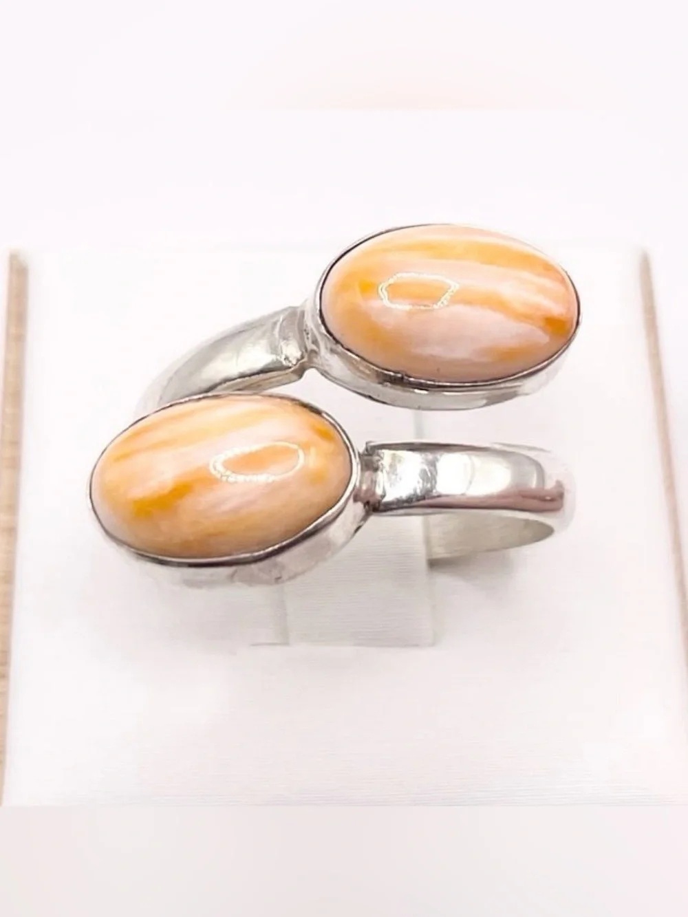 Size 9 Spiney Oyster bypass 925 sterling  Silver Ring